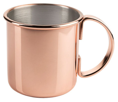 Contacto Moscow Mule Becher, 450 ml, Ø 9 x H9 cm, außen Kupferschicht 