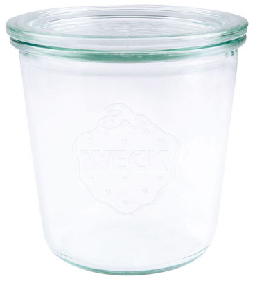 Contacto Original WECK Gläser 6er Set Einmachgläser 580 ml Ø10 x 10,7 cm, Einkochgläser mit Glasdeckel - ideal zum Einwecken, Aufbewahren & Dekorieren 580