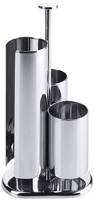 Contacto Portionsspender Edelstahl 18/10 hochglanzpoliert 85 x 85 x 180 mm, Ø 38 mm Röhren, für Milchportionen, Zuckersticks, Rührstäbchen, offen 