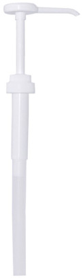 Contacto Pumpaufsatz aus Kunststoff, Portionsgröße 30 ml, Länge 25 cm, Durchlauf Ø 4 mm, Kunststoff, spülmaschinengeeignet, weiß 