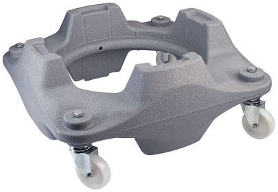 Contacto Rolluntersatz zu Tonne 3075 - Ø 40 cm / 43 cm, 53 x 53 x 24 cm, Polypropylen, mit 4 Rollen, stapelbar, ummontierbar 