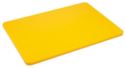 Contacto Schneidbrettt aus Kunststoff, 35 x 25 cm, schwere Qualität, gelb 