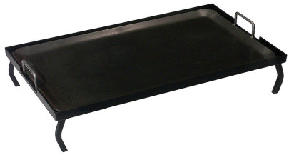 Contacto Schwere Eisenplatte 70 x 41 cm auf schwarz lackiertem Eisengestell 