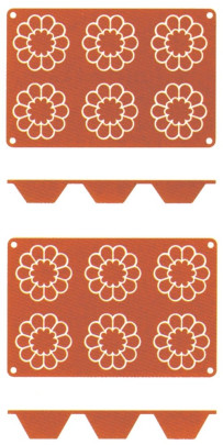 Contacto Silikon-Backmatte Briochette, 8 cm, 3 cm hoch 30