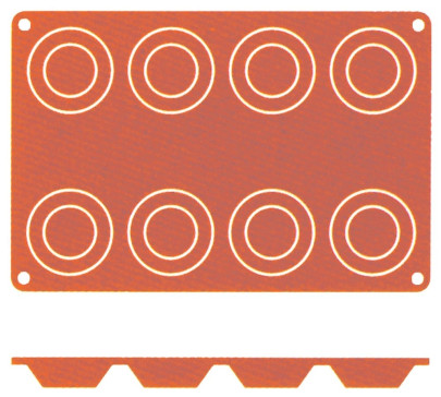 Contacto Silikon-Backmatte Tartelett, 6 cm 