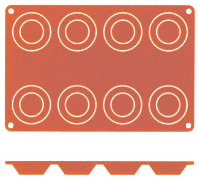 Contacto Silikon-Backmatte Tartelett, 6 cm 