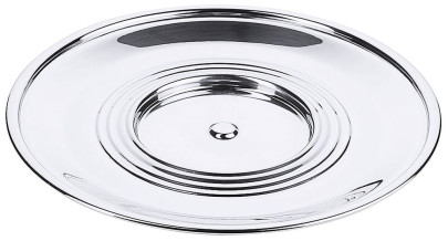 Contacto Tellerwärmer Unterteil - Ø 30 cm, Höhe 3,5 cm, Edelstahl 18/10 hochglänzend, für Teller bis 28 cm, schwere Qualität 