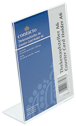 Contacto Thekenaufsteller DIN A6 Acryl 