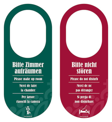 Contacto Türhängeschild grün/rot 