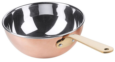Contacto Wok 14 cm aus Kupfer/Edelstahl 