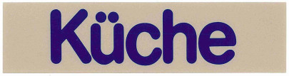 Contacto Wortschild KÜCHE 