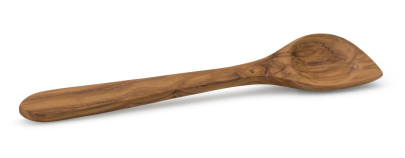 Continenta Kochlöffel, Rührlöffel, Holzlöffel, mit Ecke, aus Olivenholz, 30 cm 