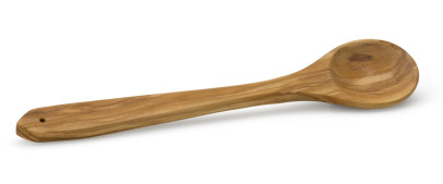 Continenta Kochlöffel, Rührlöffel, Holzlöffel, rund, aus Olivenholz, 30 cm 