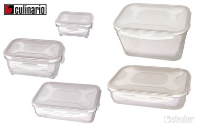 culinario Cloc Vorratsdose und Frischhaltedose, BPA-frei, transparent, in verschiedenen Größen erhältlich 