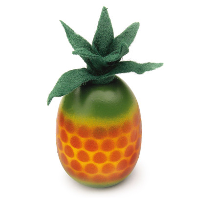 Erzi Ananas, Spielzeug-Ananas, Holz-Ananas, Kaufladenzubehör 