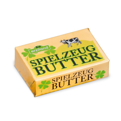 Erzi Butter, Spielzeug-Butter, Holz-Butter, Kaufladenzubehör 