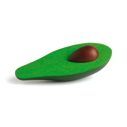 Erzi Halbe Avocado, Holz Spielzeug, Kaufladenzubehör, Spielzeug-Avocado, Gemüse aus Holz 