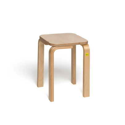 Erzi Hocker 38 aus Formholz, stabiler Hocker, stapelbar, max. Belastung bis 140 kg, Maße 36 x 36 x 38 cm 