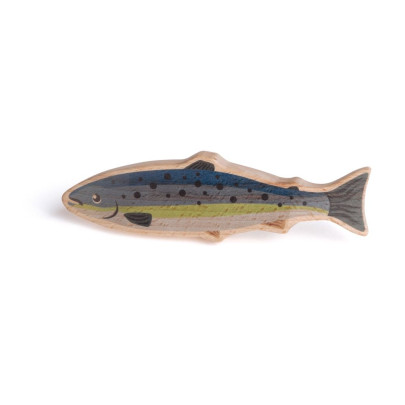 Erzi Lachs, Holz Spielzeug, Kaufladenzubehör, Spielzeug-Lachs, Spielzeug-Fisch,Fisch aus Holz 