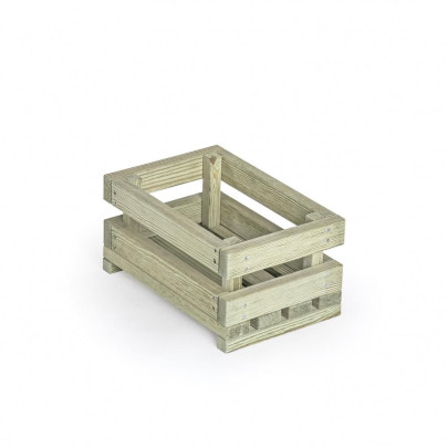 Erzi Outdoor Holzkiste für Spielküche & Marktstand 24 x 32 x 13 cm, Spielzeugkiste 