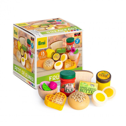 Erzi Sortierung Frühstück, Kinder Holz Spielzeug für Markt und Spielzeugküche 