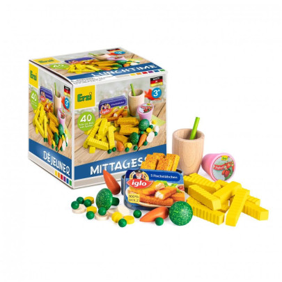 Erzi Sortierung Mittagessen, Kinder Holz Spielzeug für Markt und Spielzeugküche 