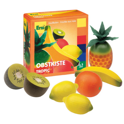 Erzi Sortierung Obst Tropic, Spielzeug-Lebensmittel, Kaufladenzubehör 