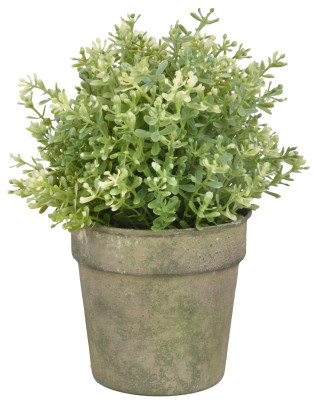 Esschert Design Aged Metal Grün Blumentopf aus veraltetem Metall, 12,2 x 12,2 x 11,7 cm 
