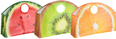 Esschert Design Big shopper Früchte aus Kunststoff, 59 x 15,5 x 40,4 cm, mit großem Grifföse, sortierte Optik, keine Motivwahl möglich 