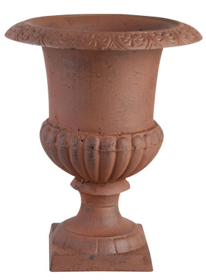 2 Stück Esschert Design Blumentopf, Übertopf Französische Vase, Amphore auf Sockel, Größe L, ca. 31 cm x 31 cm x 43 cm 450 | Anzahl: 2 Stück