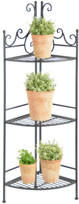 Esschert Design Etagere 1/4 faltbar, aus dem Material "Eisen", 31,1 x 30,7 x 114,0 cm 