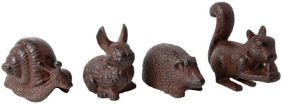 Esschert Design Gartenfigur, Skulptur Motiv verschiedene Tiere, 1 Stück, sortiert, verschiedene Größen 
