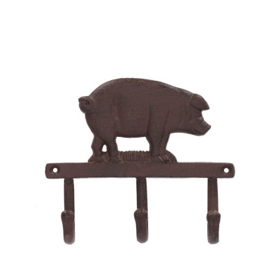 Esschert Design Haken dreifach Schwein 