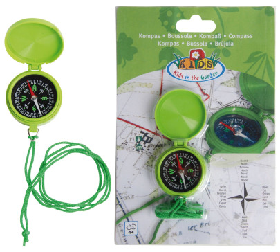 Esschert Design Kinderkompass, Kompass für Kinder, ca. 4,7 cm x 1,7 cm x 5,7 cm 
