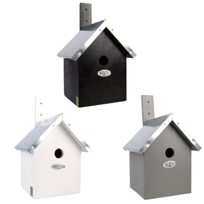 Esschert Design Nistkasten, Vogelhaus für Blaumeisen, ca. 19 cm x 18 cm x 31 cm, verschiedene Farben 
