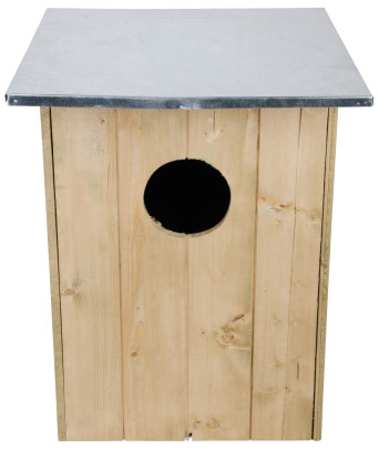 Esschert Design Nistkasten, Vogelhaus Waldkauzkasten aus Holz, ca. 48 cm x 48 cm x 60 cm 