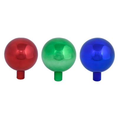 Esschert Design Rosenkugel Hexenkugel Glas S Ø12 x 15,5 cm Gartendeko Blickfang Symbolkugel Dekoration gegen Reiher und Greifvögel 