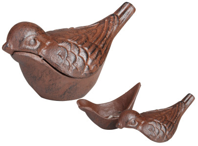 Esschert Design Schlüsselversteck, Schlüsselablage Motiv Vogel, ca. 16 cm x 8,7 cm x 8,4 cm 