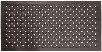 Esschert Design Schmutzfangmatte, Fußmatte Motiv geflochten aus Gummi, rechteckig, Größe XL, ca. 122 cm x 61 cm 122 cm x 61 cm | rechteckig