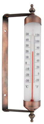 Esschert Design Thermometer, Temperaturmesser zur Wandmontage, ca. 8,4 cm x 25 cm 