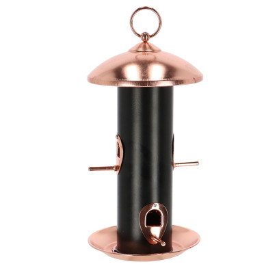 Esschert Design Vogelfuttersilo schwarz Kupfer 