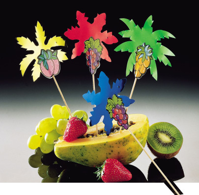 Fackelmann Palmenpicker und Frucht, Snack-Picker, 21 cm 