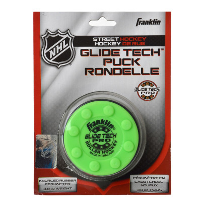 10 Stück FRANKLIN NHL Glide Tech PRO Puck - Blister, Profi Team Ausstattung, Inline-Hockey Puck, Streethockey Puck, grün Anzahl: 10 Stück