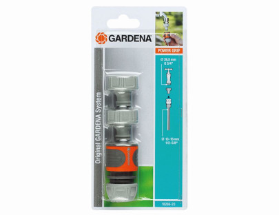 GARDENA Anschluss-Satz 2x Hahnverbinder 26,5 mm (G 3/4") mit Schlauchverbinder 13-15mm 