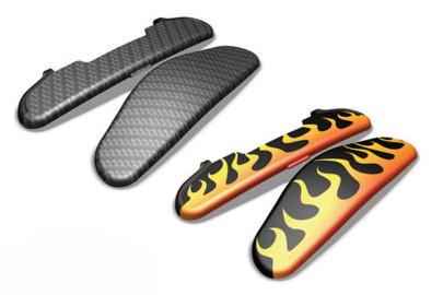 GARMIN Klappen für Garmin zumo 500 deluxe Klappen in Flammen Carbon 