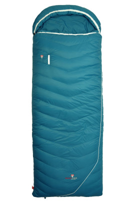 Grüezi bag Biopod DownWool Subzero Comfort, Zipperseite wählbar, Komfort Schlafsack, bis Körpergröße 193 cm,Tkomf 4°C/Tlim -1°C, Packmaß 35 x Ø20 cm 