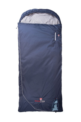 Grüezi bag Biopod Wolle Murmeltier Comfort XXL Schlafsack, Almwolle, bis 191 cm Körpergröße, 1600g, Packmaß Ø21x35 cm, Camping/Hütte/Zelten 