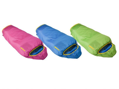Grüezi bag Kids Grow Colorful Mitwachsender Kinder Schlafsack, Körpergröße 100-150 cm, Mumienschlafsack, 1000g, Ø21 x 15 cm, raschelfrei 
