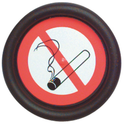 Hinweisschild Rauchen verboten rund, selbstklebend 