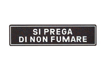 Hinweisschild Si Prega Di non Fumare 